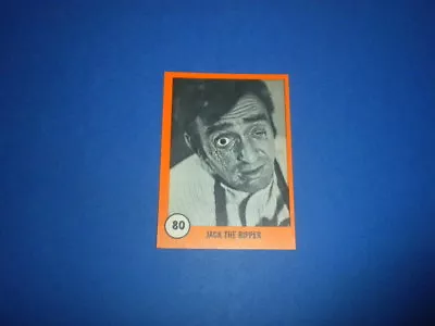 HORROR MONSTERS SERIES Card #80 Nu-Cards 1961 U.S.A. Orange Front Green Back • $4.99