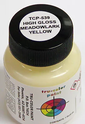 MEADOWLARK YELLOW TRU-COLOR AIR BRUSH PAINT Automobile Car Truck Model TCP539 • $9.89