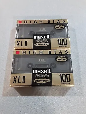 2 Maxell XLII 100 Min High Bias Audio Cassette Tapes/New(Made In Japan) • $16