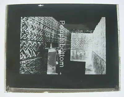 Antique Glass Negative Slide Pre-Columbian Archaeological Site In Mexico • $5