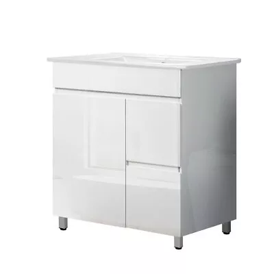 Cefito 750mm Bathroom Vanity Cabinet Unit Wash Sink Storage Freestanding White • $328.98