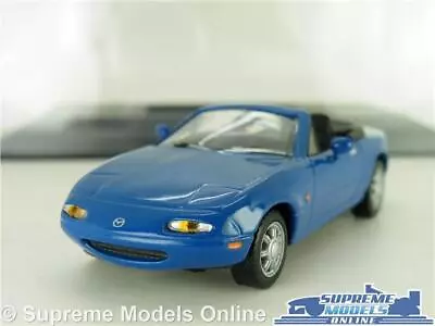 Mazda Mx-5 Model Car Blue Classic Mk1 Series One Mx5 1:43 Scale Ixo + Case K8 • £37.99