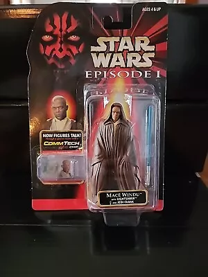 Hasbro Star Wars Mace Windu With Lightsaber And Jedi Cloak Action Figure • $0.99