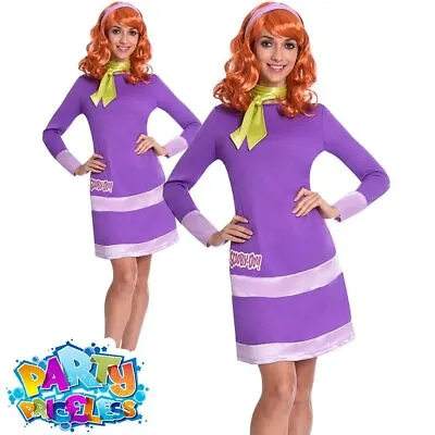 £35.99 • Buy Adult Daphne Costume Ladies Scooby Doo Cartoon World Book Day Fancy Dress Outfit