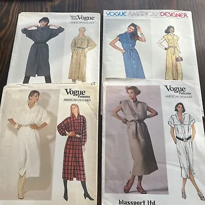 Vintage VOGUE Sewing 4 Pattern Lot Blassport Loose Dress 12-14-16 UC/FF • $24.95