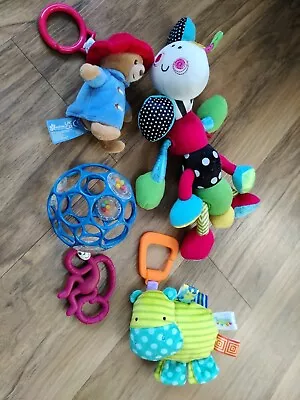 Bundle Of Baby Toys Some Hanging Taggie  O Ball Teether • £6