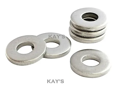 Extra Thick Washers Flat Heavy Spacers A2 Stainless Steel Metric Sizes M3 To M20 • £26.18