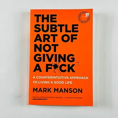 $17.99 • Buy The Subtle Art Of Not Giving A F By Mark Manson Paperback Book