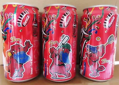 SYDNEY 2000 Olympic Games Limited Edition Coca Cola Cans: MASCOT SYD X 3 Sports • $15.95