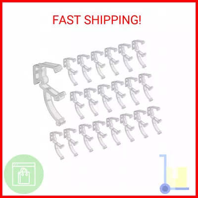20 Pieces 2 Inch Mini Blind Valance Clips Clear Plastic Valance Retainer Clips B • $12.18
