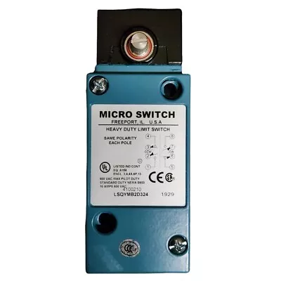 Honeywell LSQYMB2D324 Micro Switch Heavy Duty Limit Switch 10 Amps 600 Vac • $89