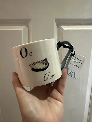 V&A O Edward Lear Nonsense Alphabet Letter Poem OysterCeramic Mug Cup Brand New • £10