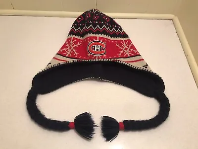 Montreal Canadiens NHL Tassel Knit Winter Hat/Beanie/Toque Old Time Hockey Habs • $5.17
