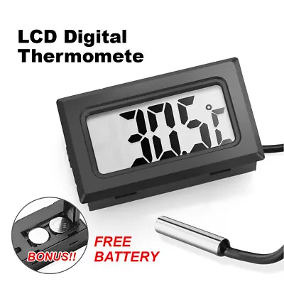 $5.69 • Buy LCD Digital Thermometer For Fridge/Freezer/Aquarium/FISH TANK Temperature AU