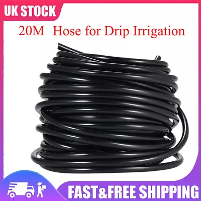 £6.99 • Buy 20m Watering Tubing Hose Pipe 4/7mm Plant Micro Drip Irrigation System UK
