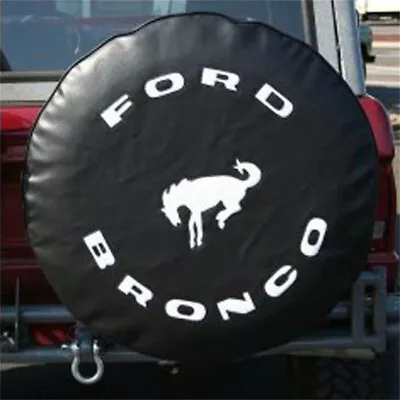 32 /33  Spare Tire Cover For FORD BRONCO Soft PVC Leather Wheel Protective Cover • $20.99