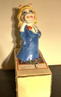 Miss Piggy Coin Bank Muppets Sigma Tastesetter Handpainted Vintage With Box  • $21.99