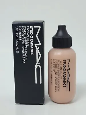 New Authentic MAC Studio Radiance Face And Body Foundation W4 50 Ml / 1.7 Fl Oz • $17.10