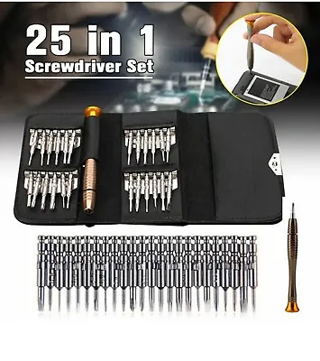 25 Pocket Screwdriver Set Precision Repair Tool Kit For PC Watch Camera Gadgets • $10.99