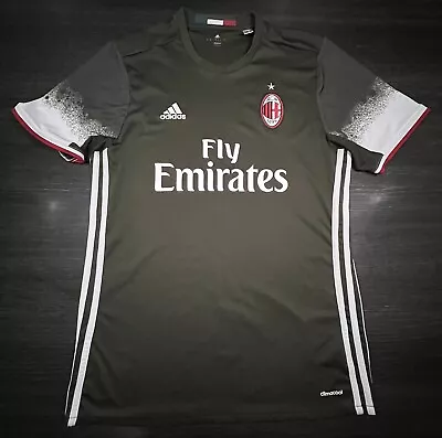 Original AC Milan 2016/17 Third Football Shirt Adidas Size Large • £20