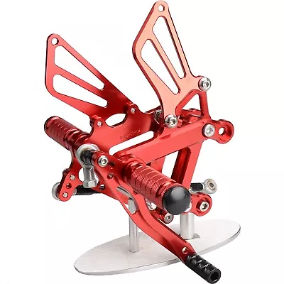 US Red Rearsets Adjustable Foot Pegs For Kawasaki NINJA ZX6R 03-04 • $99.99