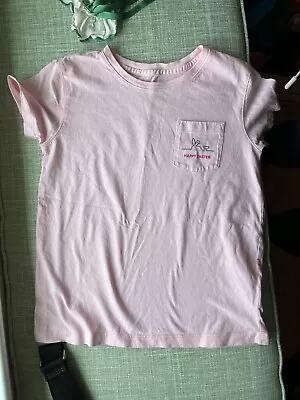 Vineyard Vines Girls Pink Short Sleeve Easter Bunny M 10/12 Great Look • $8.25