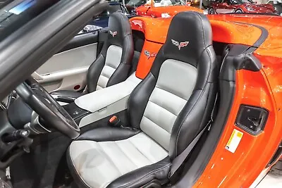 Corvette C6 2005-2011 Synthetic Leather Sports Seat Covers In Black & Gray Color • $247