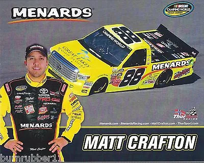 2014 Matt Crafton  Great Lakes / Menards  #88  Nascar Cwts Postcard New • $2