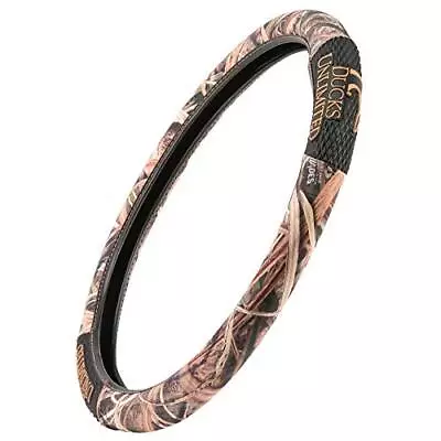 Ducks Unlimited Camo Steering Wheel Cover | Black/Shadow Grass Blades Hunting & • $33.32