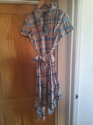 £175 • Buy Vivienne Westwood Anglomania Vintage Atlantis Shirt Dress Sz 44 BNWT