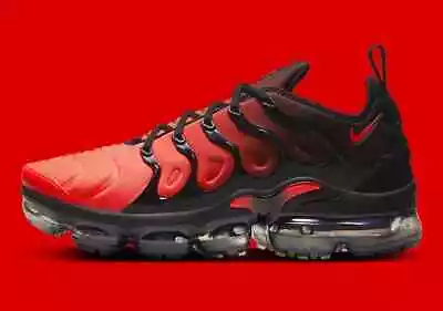 Nike Air Vapormax Plus Gradient Red Crimson Black Sneakers DZ4857-001 Mens Size • $102.27