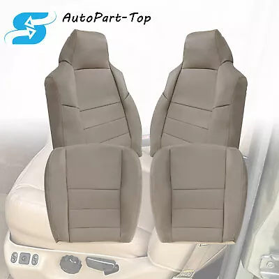 2003-2007 For Ford F250 F350 Lariat Driver & Passenger Bottom Top Seat Cover Tan • $104.59