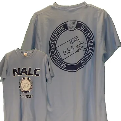 NALC National Association Of Letter Carriers Shirt L Mail Man USPS Vintage 90s • $21