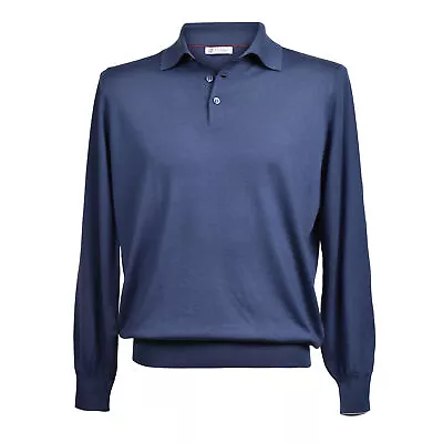 Brunello Cucinelli Men's Cashmere Off White 1/4 Button Up Sweater/pullover New • $419
