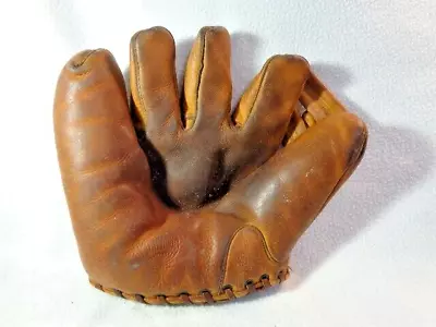 Antique Baseball Glove SPALDING 145L Lefthand Throw • $15.50