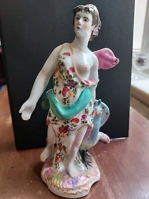 19th Century Samson Porcelain Figurine Of Juno With Peacock • £40