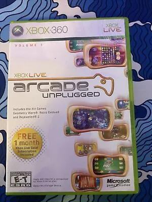 $0.01 • Buy Xbox Live Arcade Unplugged Vol. 1 (Microsoft Xbox 360, 2006) -NOT TESTED
