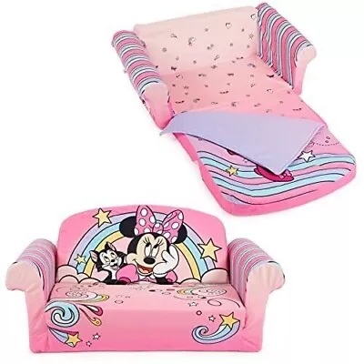 Marshmallow Furniture Minnie Mouse 3-in-1 Slumber Sofa Foam Nap Mat W/ Blanket • £35.63