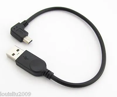100pcs Right Angle 90 Degreee Mini 5pin Male To USB 2.0 Male Data Charge Cable • $66.30