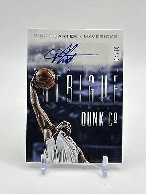 2012 Intrigue Vince Carter Dunk Company Auto GOLD #/10 Autograph • $149