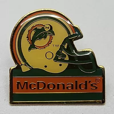 ⭐️ 1994 Vintage Miami Dolphins NFL Football McDonald's Hat Lapel Jacket Pin • $14.99