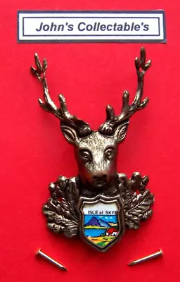 Isle Of Skye Stags Head Walking / Hiking Stick Badge / Mount Lot X • £4.99