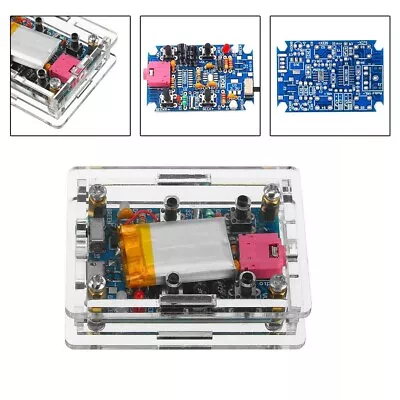 Stereo FM Radio KIT With 250mah Battery And Acrylic Case For DIY Enthusiasts • £8.44