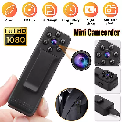 1080P HD Mini Body Hidden Camera Pocket Pen Camcorder Video DVR IR Night 6-Hour • $14.98