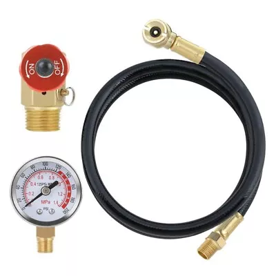 Reliable Portable Air Tank Repair Kit With Easy To Read Pressure Gauge And Hose • £30.72