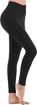 £7.49 • Buy Ladies Womens Leggings  Seamless Tummy Control High Waist Size New Plain Black