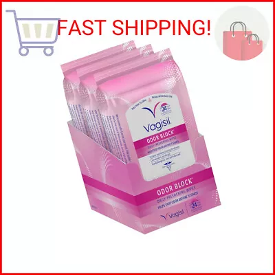 Vagisil Odor Block Daily Freshening Wipes For Feminine Hygiene In Resealable Pou • $13.49