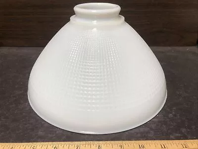 Vintage 10” White Glass Lamp Shade Marked No 834150 • $24.95