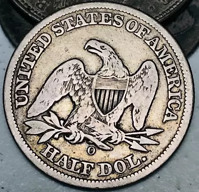 1858 O Seated Liberty Half Dollar 50C Ungraded Choice 90% Silver US Coin CC21744 • $115