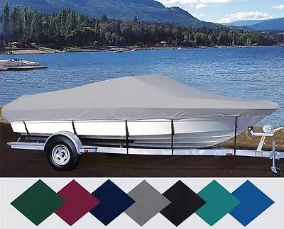 6.25oz CUSTOM BOAT COVER FITS MAKO 17 CENTER CONSOLE BOW RAILS O/B 1994-1996 • $583.42